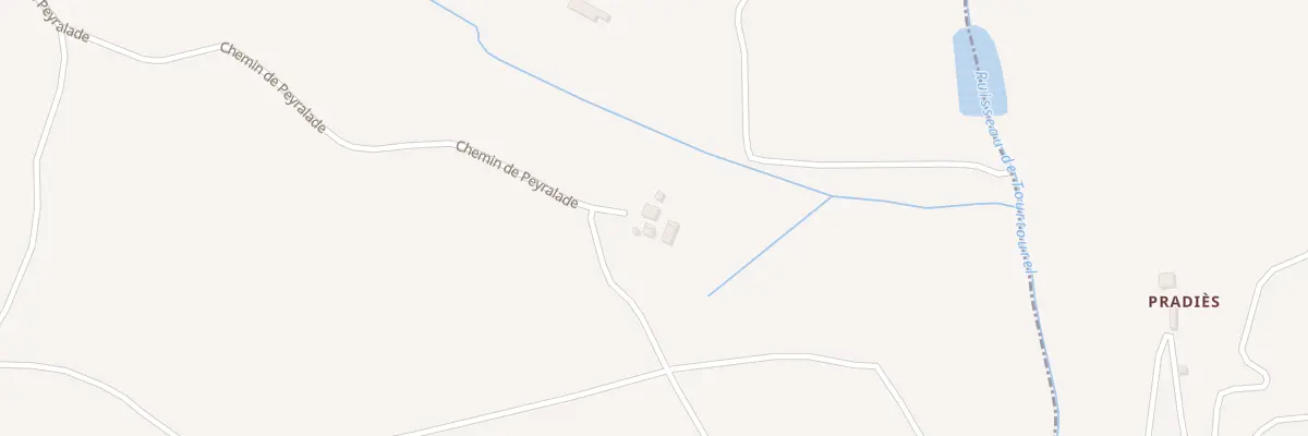 Plan du 1860 Che de Peyralade à Belfort-du-Quercy