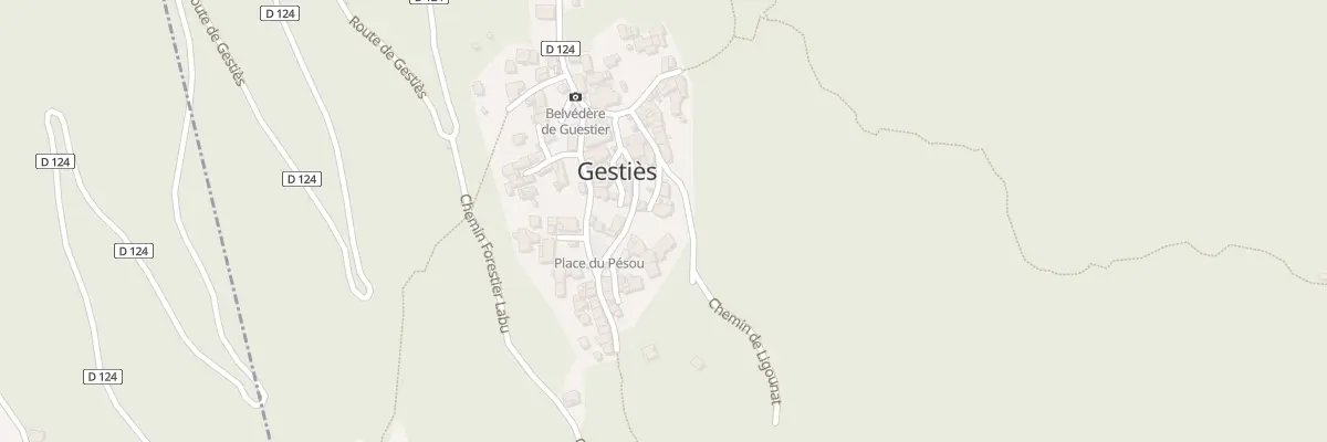 Plan du 70A Village à Gestiès