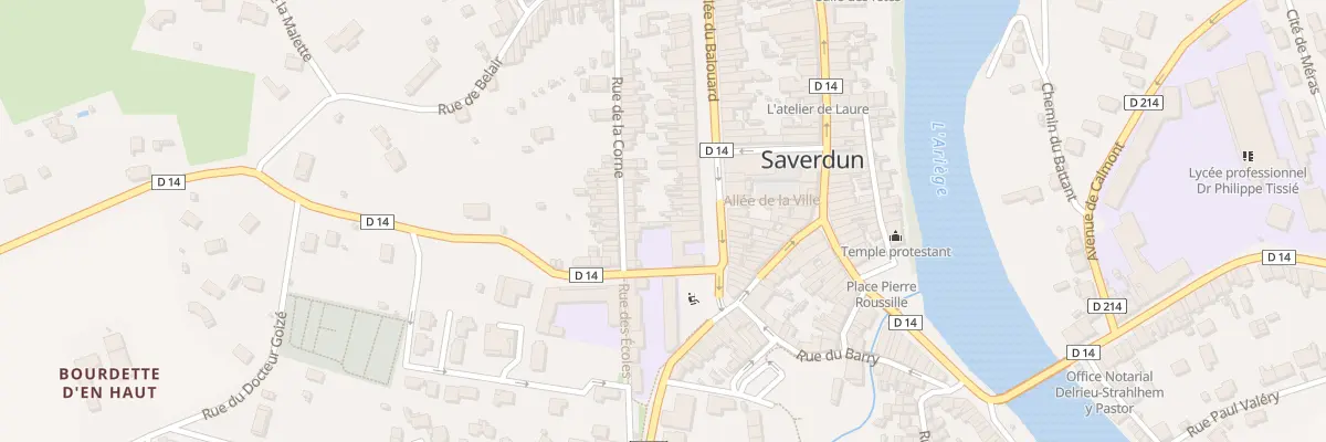 Plan du 50 Le Balouard à Saverdun