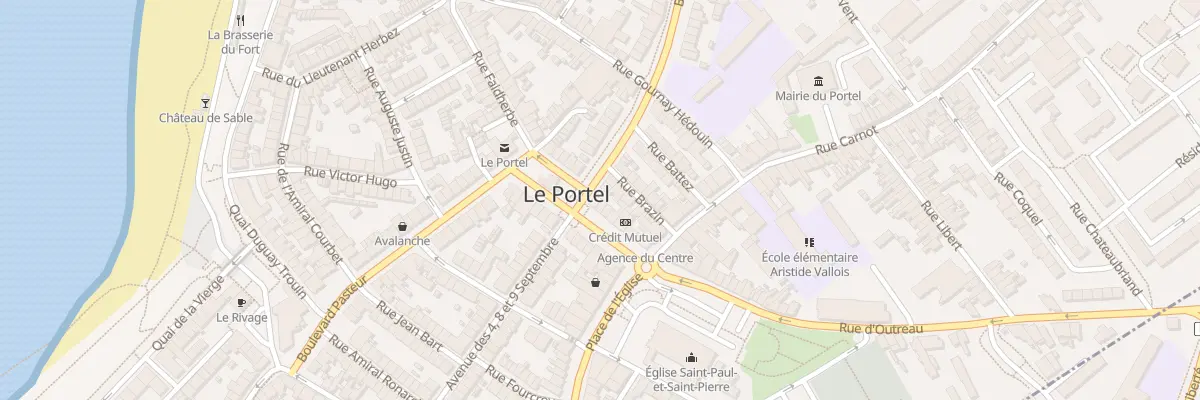 Plan du 1 Av Joffre au Portel