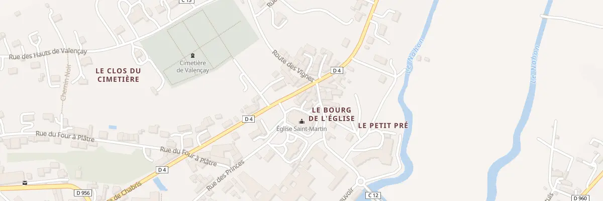 Plan du 4 Pl du Bourg de l’Eglise à Valençay