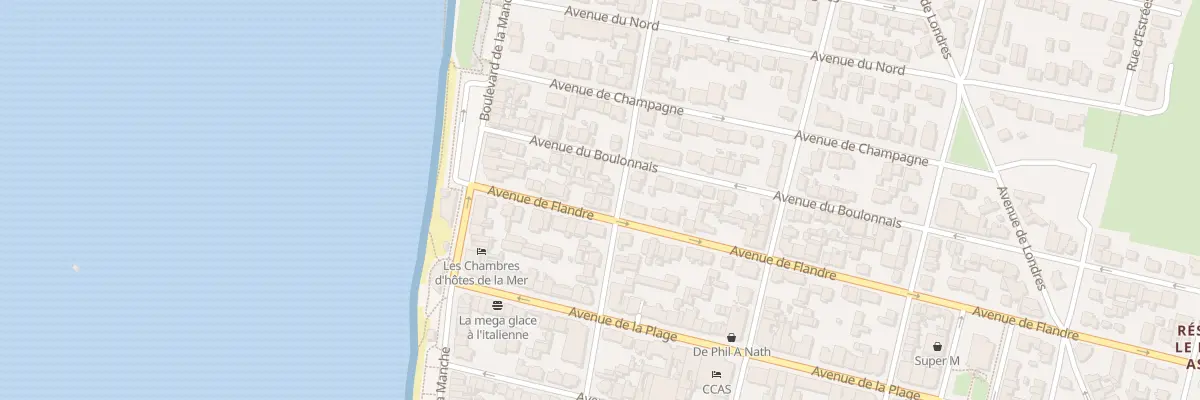 Plan du 15 Av de Flandre à Merlimont