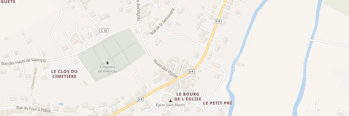Plan du 3T Rte des Vignes à Valençay