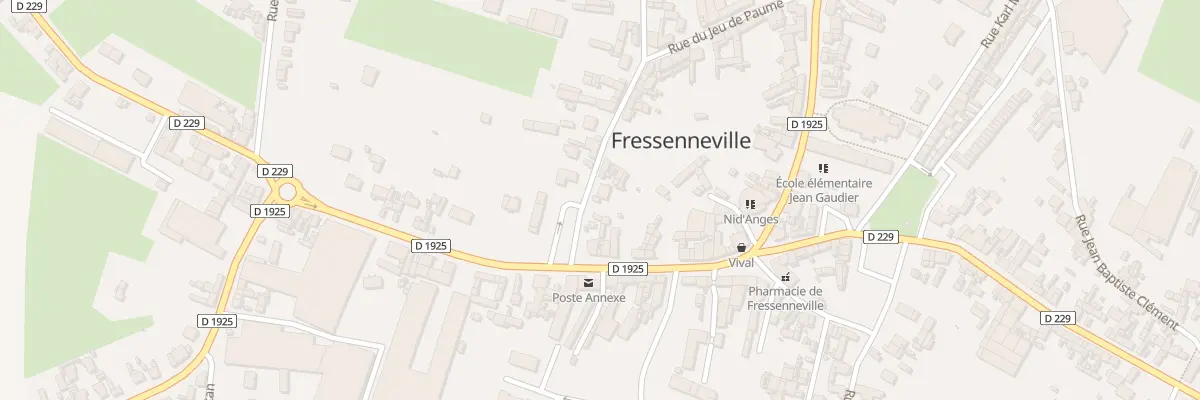 Plan du 2 Rue Pasteur à Fressenneville