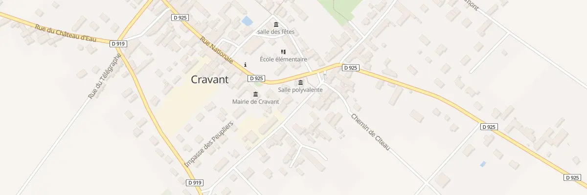 Plan du 2 Rue de la Cendrillonnière à Cravant