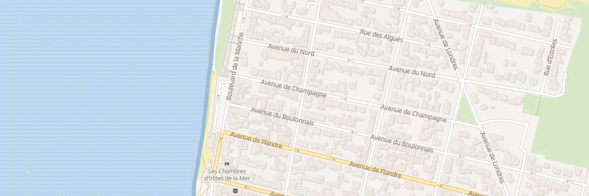 Plan du 22 Av de Champagne à Merlimont