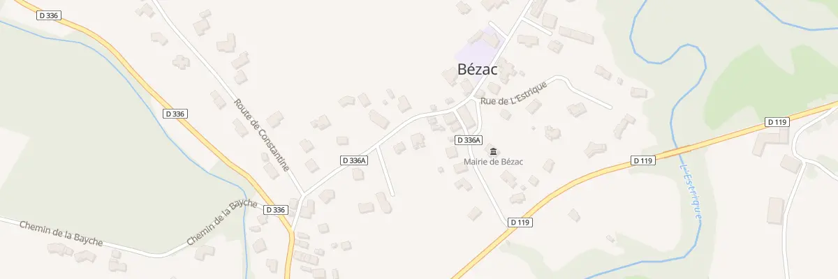 Plan du 120 Rue de Trémège à Bézac