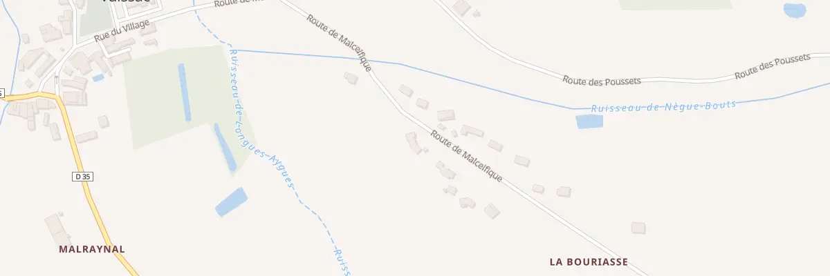 Plan du 220 Rte de Malceifique à Vaïssac
