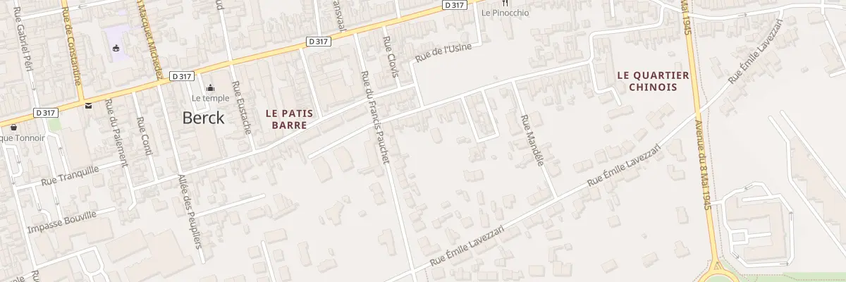 Plan du 10 Rue Jeanne d’Arc à Berck