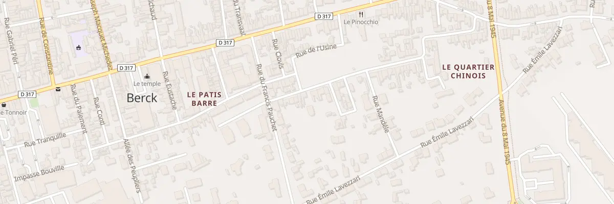 Plan du 14 Rue Jeanne d’Arc à Berck