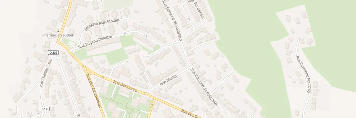 Plan du 56 Rue Edmond de Palezieux à Équihen-Plage