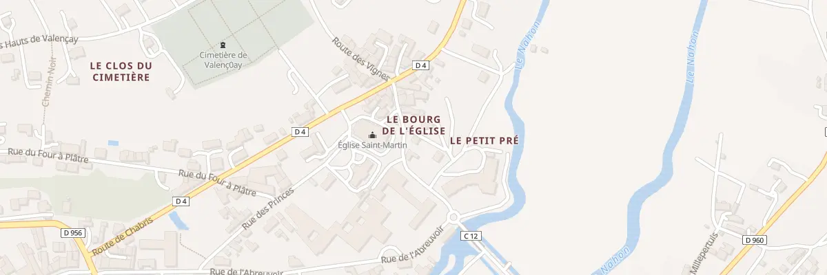 Plan du 13 Rue Duchesse de Dino à Valençay