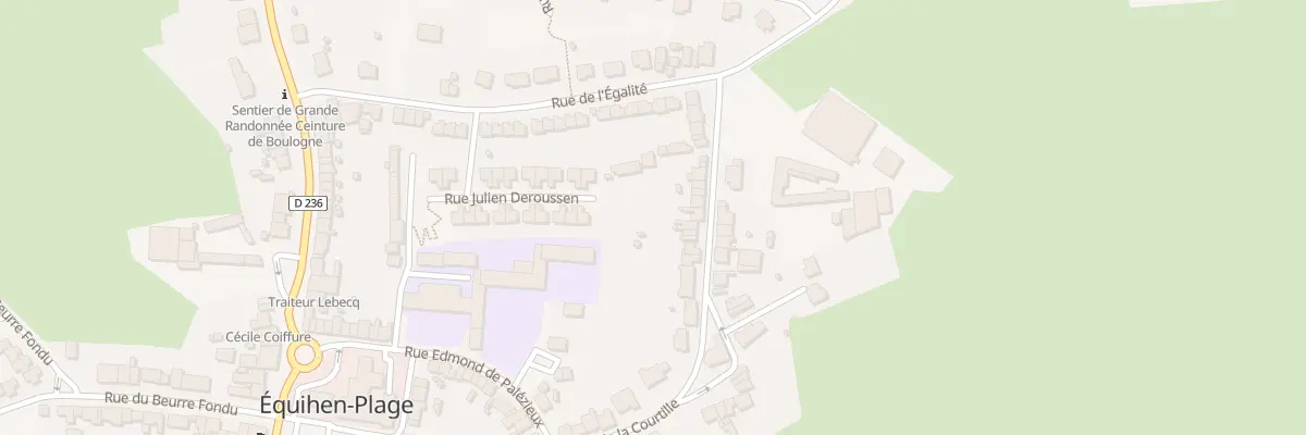Plan du 43 Rue de la Courtille à Équihen-Plage