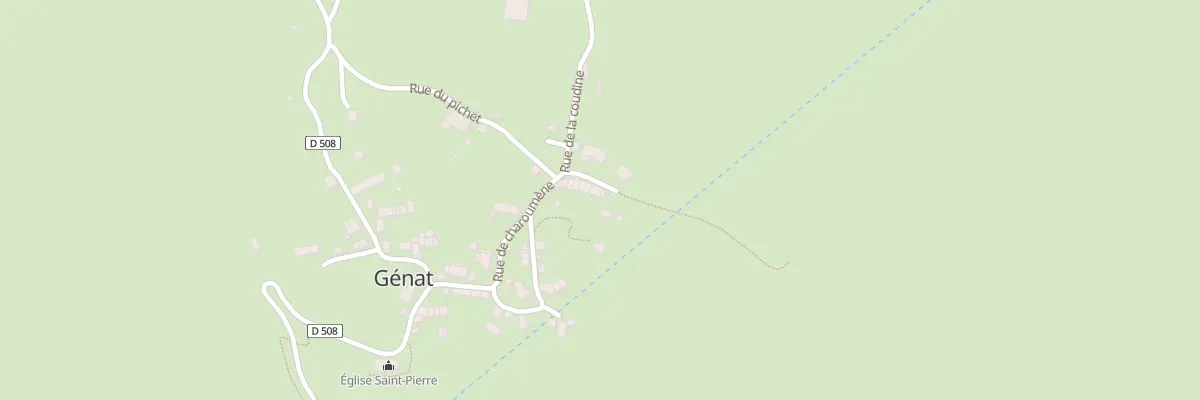 Plan du 50 Le Village à Génat