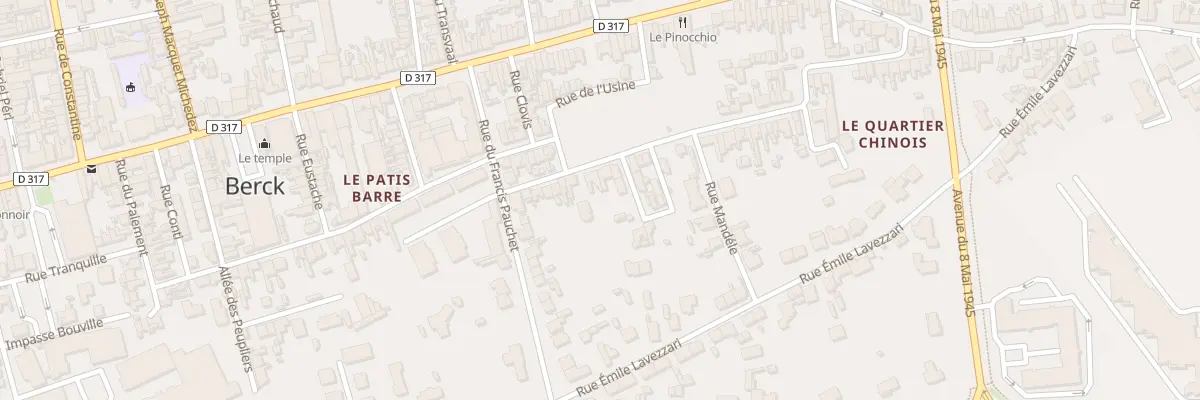 Plan du 16 Rue Jeanne d’Arc à Berck