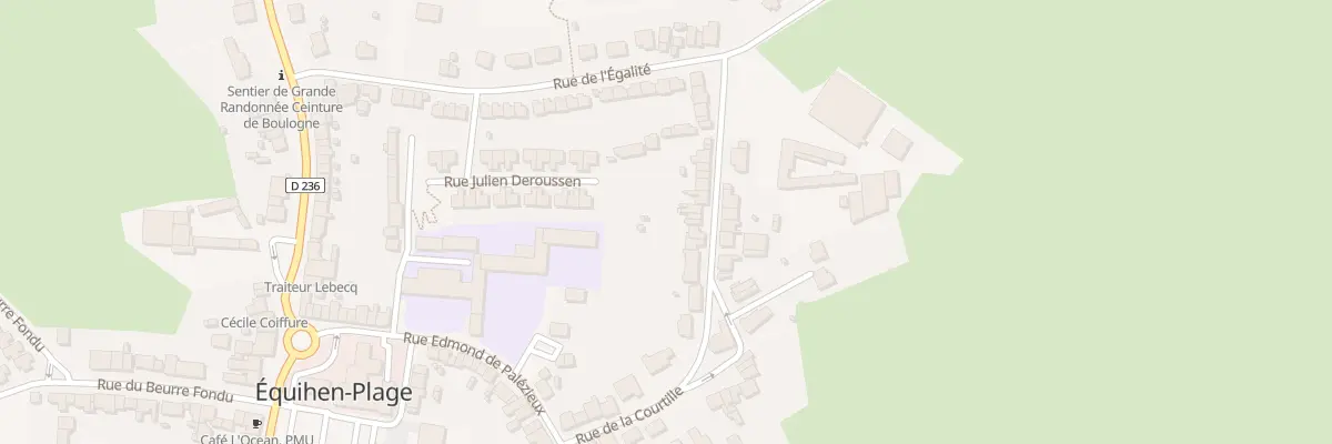 Plan du 39 Rue de la Courtille à Équihen-Plage