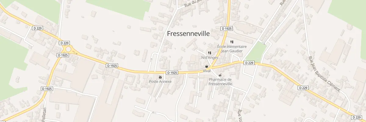 Plan du 14 Rue Jean Jaurès à Fressenneville