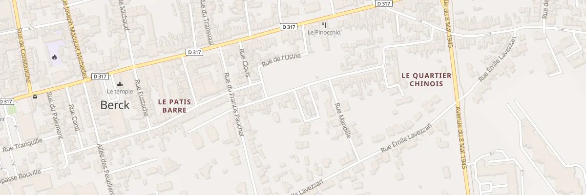 Plan du 20 Rue Jeanne d’Arc à Berck