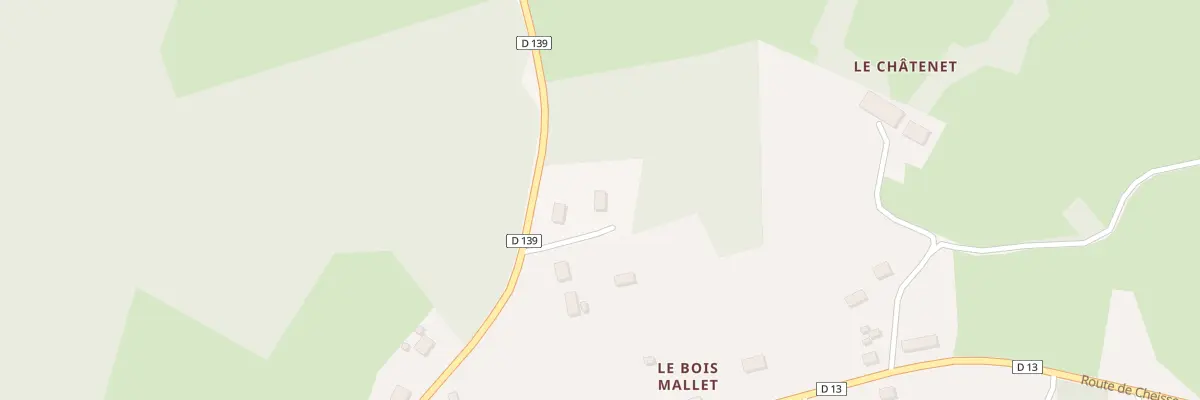 Plan du 14 Rte de Moissannes à Champnétery