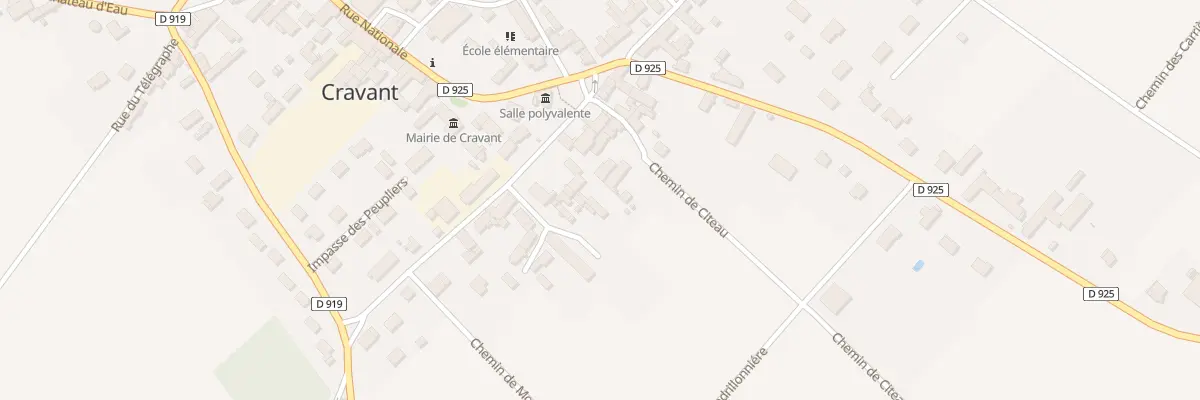Plan du 13 Rue de la Cendrillonnière à Cravant