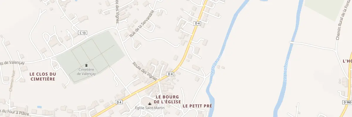 Plan du 39 Rte de Chabris à Valençay