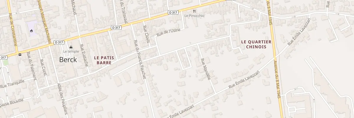 Plan du 22 Rue Jeanne d’Arc à Berck