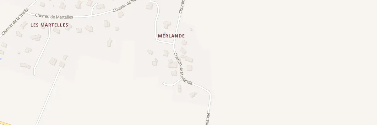Plan du 1175 Che de Merlande à Monteils
