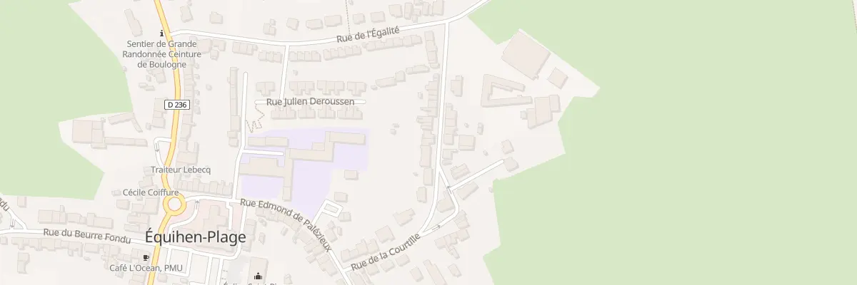 Plan du 33 Rue de la Courtille à Équihen-Plage