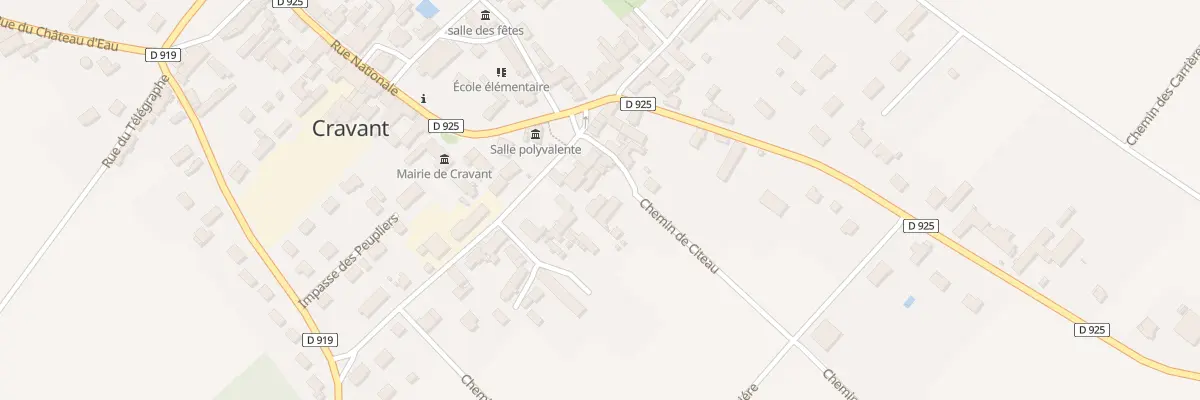 Plan du 11 Rue de la Cendrillonnière à Cravant