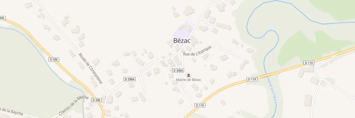 Plan du 20 Tremege Hameau à Bézac