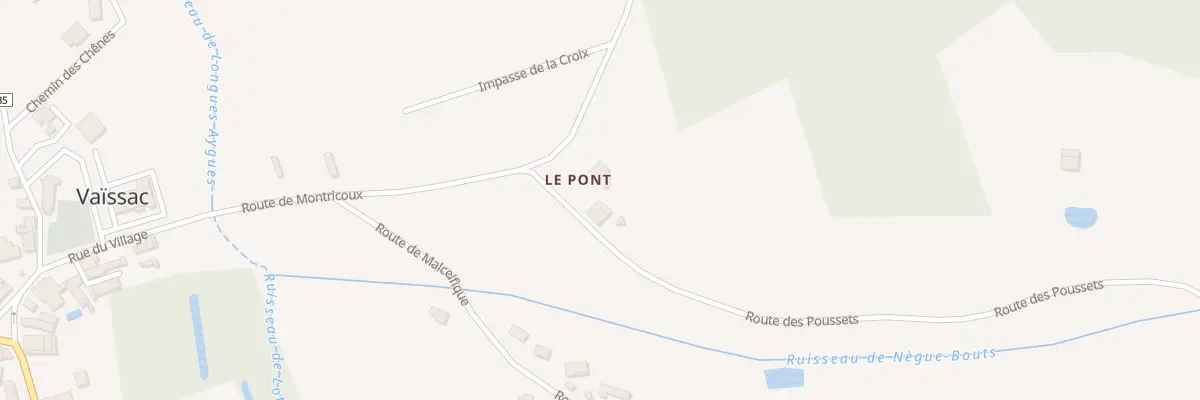Plan du 450 Rte de Montricoux à Vaïssac