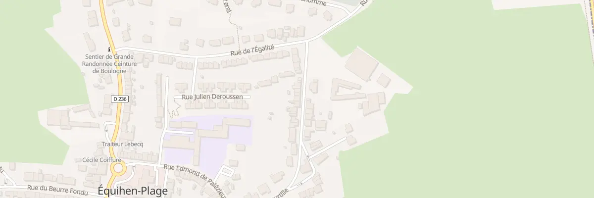 Plan du 45 Rue de la Courtille à Équihen-Plage