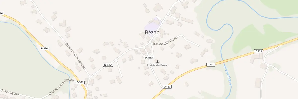 Plan du 23 Tremege Hameau à Bézac