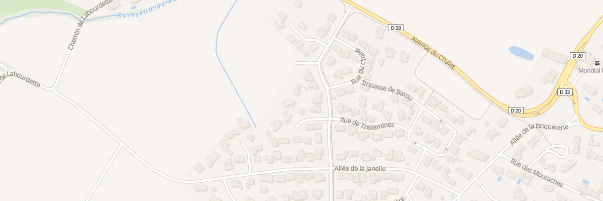 Plan du 2 Imp de Trezemines à Gragnague