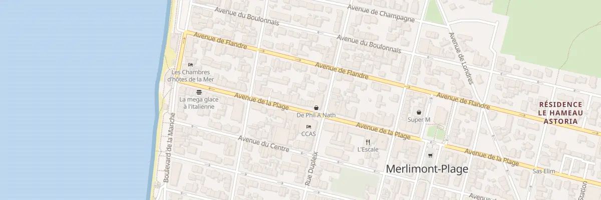 Plan du 41 Av de la Plage à Merlimont