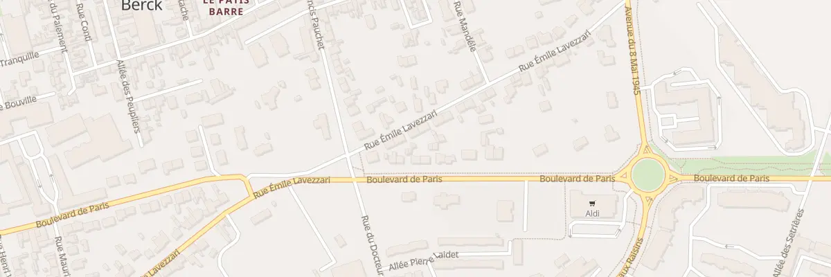 Plan du 77 Rue Emile Lavezzari à Berck