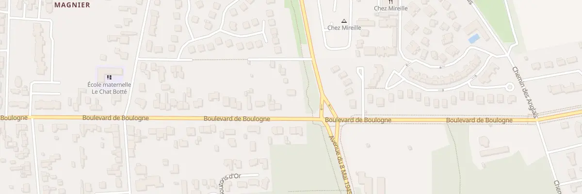 Plan du 87 Bd de Boulogne à Berck