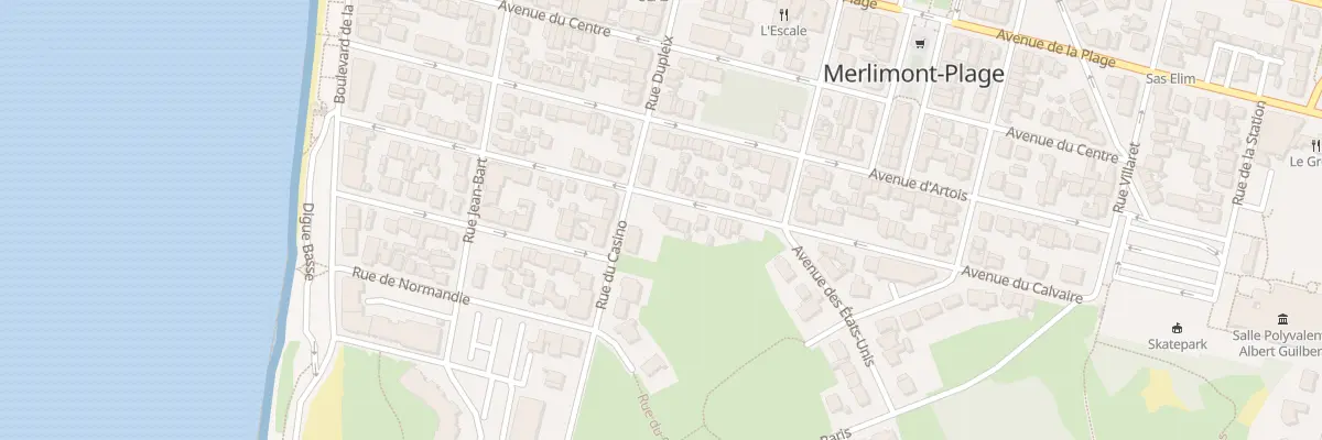 Plan du 42 Av du Calvaire à Merlimont