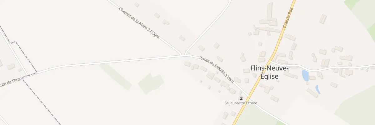Plan du 13 Rte du Moulin à Vent à Flins-Neuve-Église