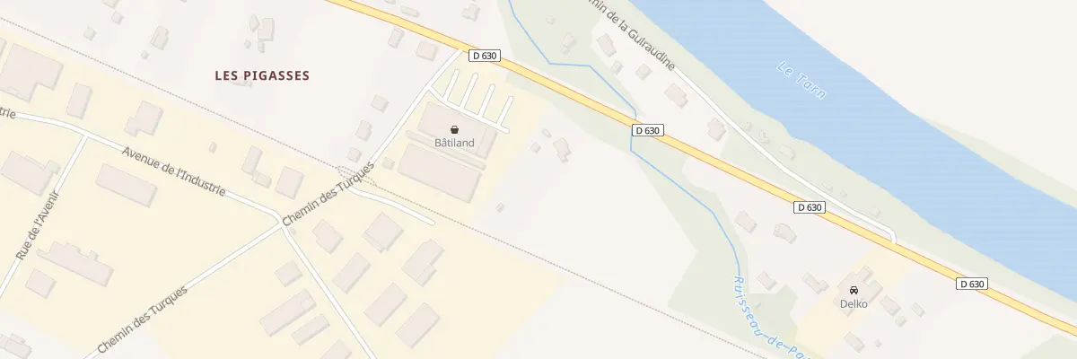 Plan du 1487 Rte de Montauban à Bessières