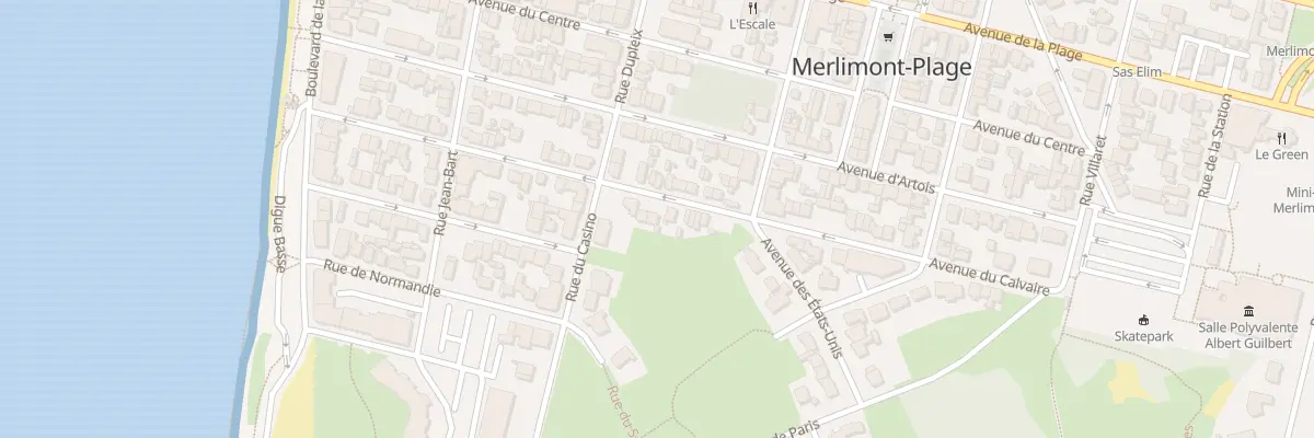 Plan du 46 Av du Calvaire à Merlimont