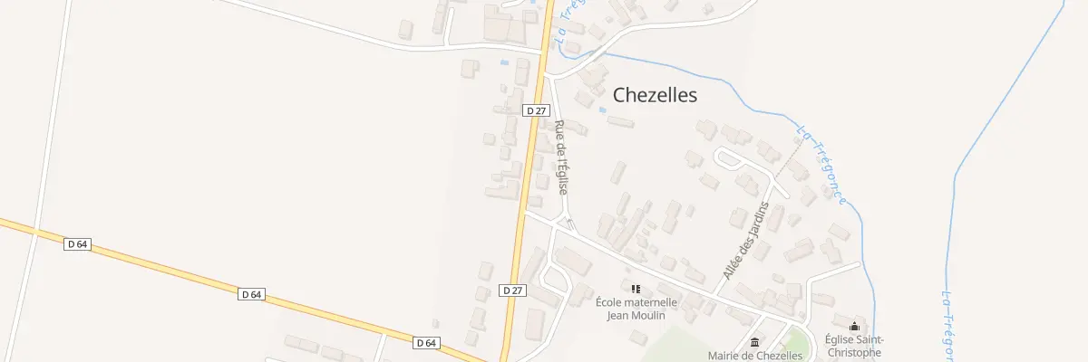Plan du 3 Rue du Lavoir à Chezelles