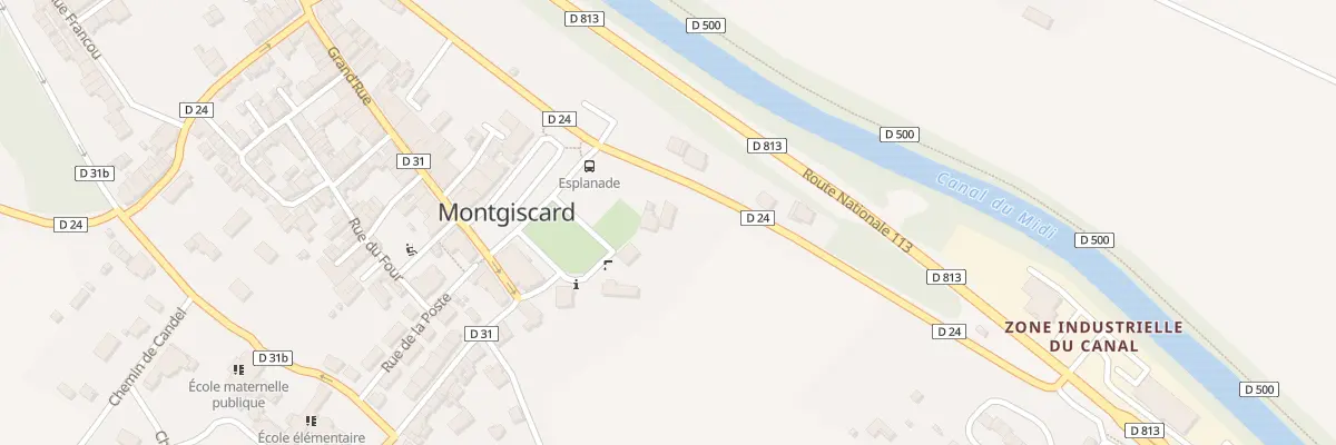 Plan du 2 Che Departemental 24 à Montgiscard