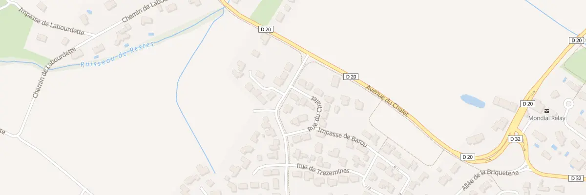 Plan du 2 Rue du Chalet à Gragnague