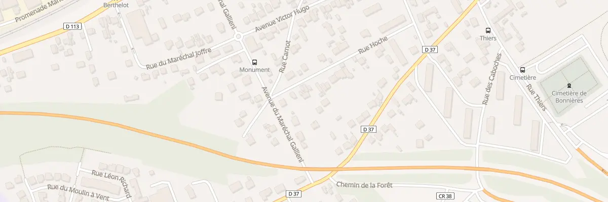 Plan du 21 Rue Hoche à Bonnières-sur-Seine