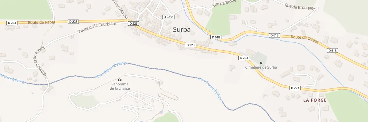 Plan du 72 Surba à Surba