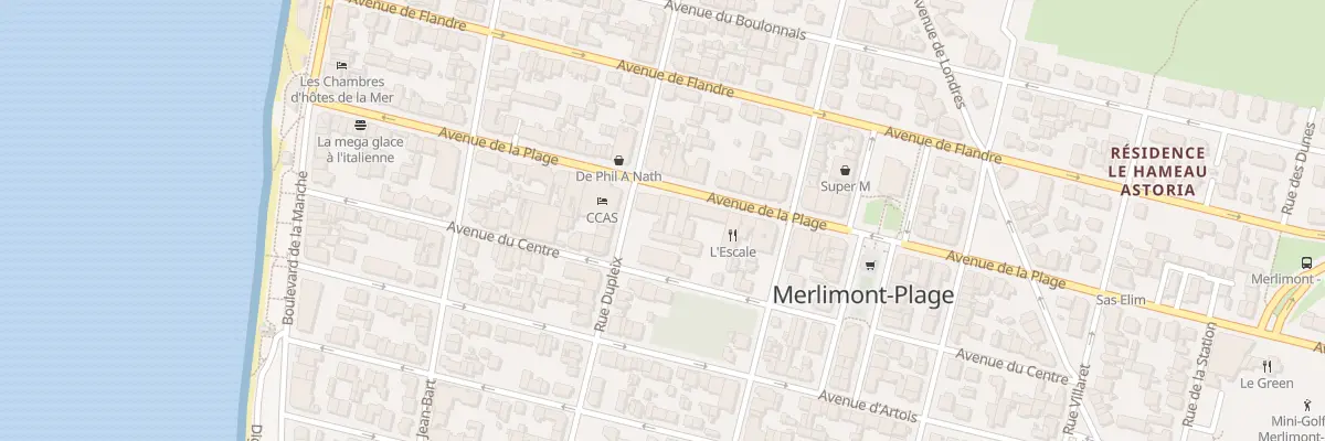 Plan du 46 Av de la Plage à Merlimont