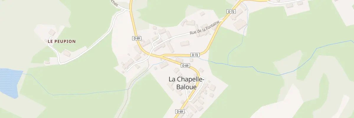Plan du 1 Rte de Dun Le Palestel à La Chapelle-Baloue
