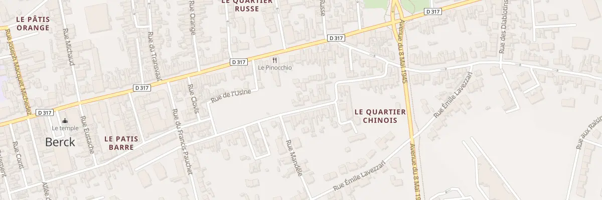 Plan du 3 Rue Jeanne d’Arc à Berck