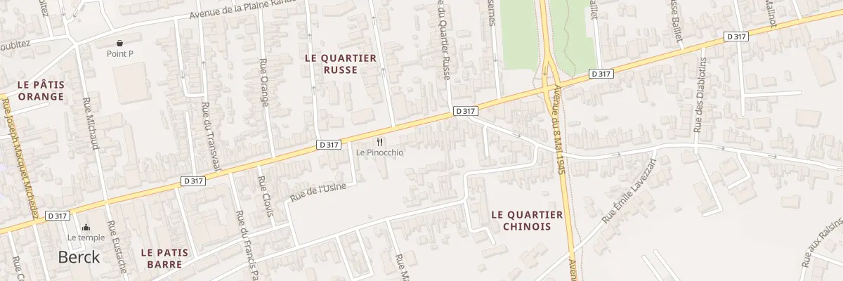 Plan du 208 Rue de l’Impératrice à Berck